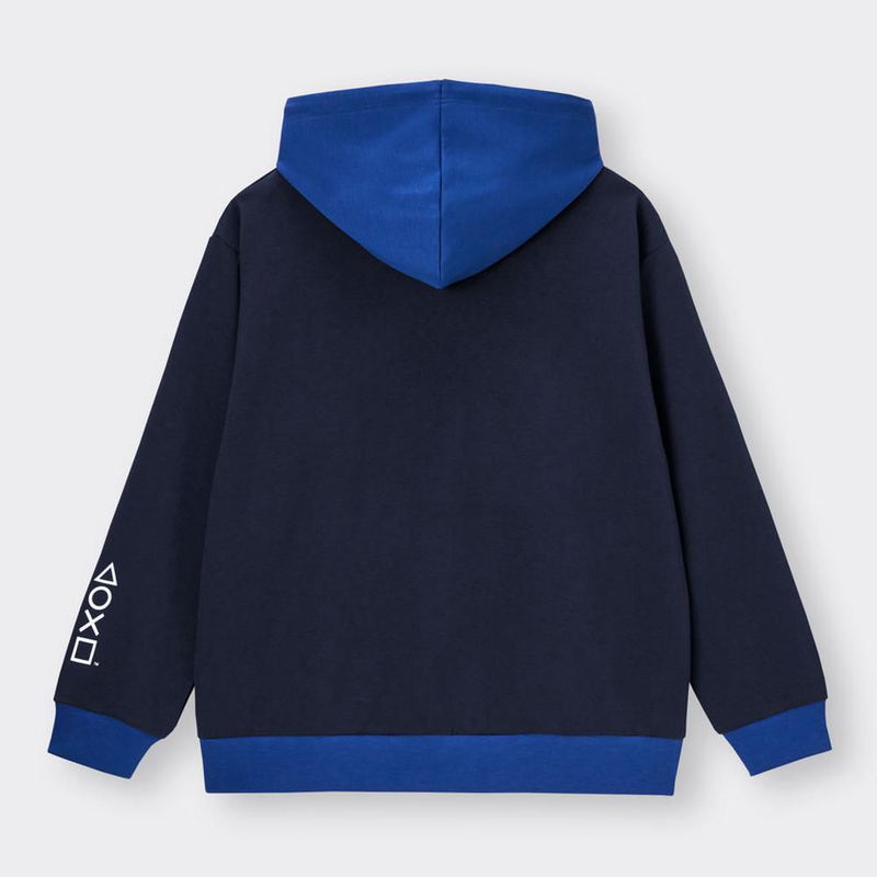GU PlayStation Double Face Pullover Hoodie (Navy | Size S) image 2