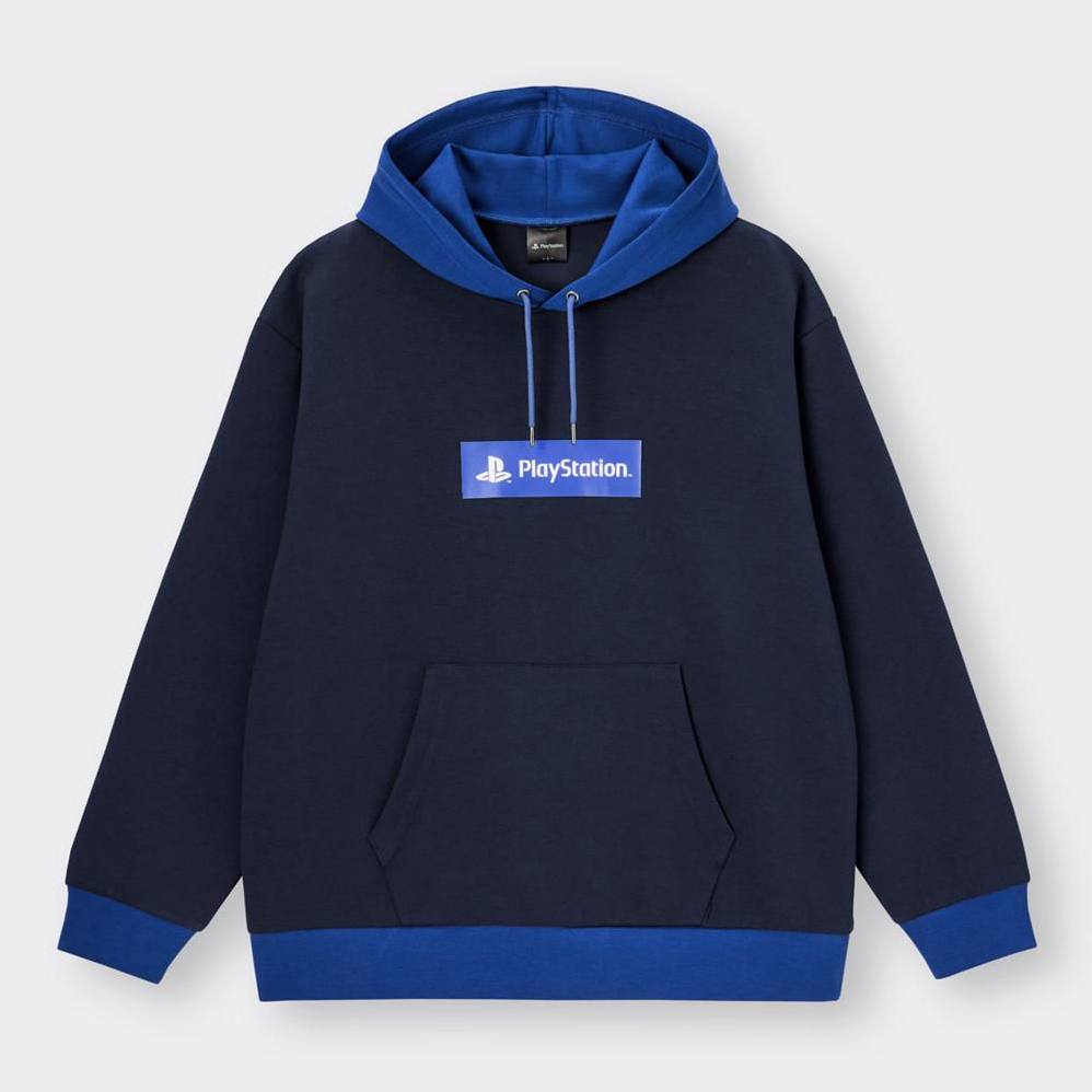 svimmel celle Meander GU PlayStation Double Face Pullover Hoodie (Navy | Size L)