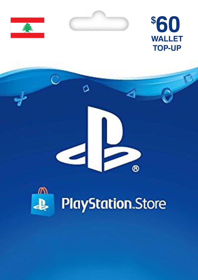 PSN Card 60 USD | Playstation Network Lebanon <span class="ext ext_digital">digital</span> image 1