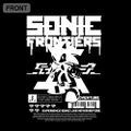 Sonic Frontier Big Silhouette T-Shirt (Black | Size L) thumbnail 3