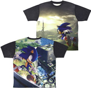 Sonic Frontier Double-sided Full Graphic T-Shirt (Size M)_