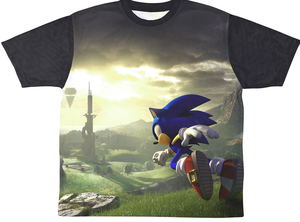 Sonic Frontier Double-sided Full Graphic T-Shirt (Size M)_