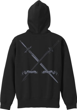 Sword Art Online - The Black Swordsman Kirito UW Ver. Zip Hoodie (Black | Size XL)_