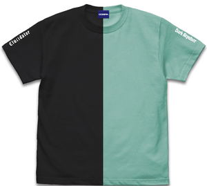 Sword Art Online - The Black Swordsman Nikoichi T-Shirt (Black x Mint Green | Size L)_