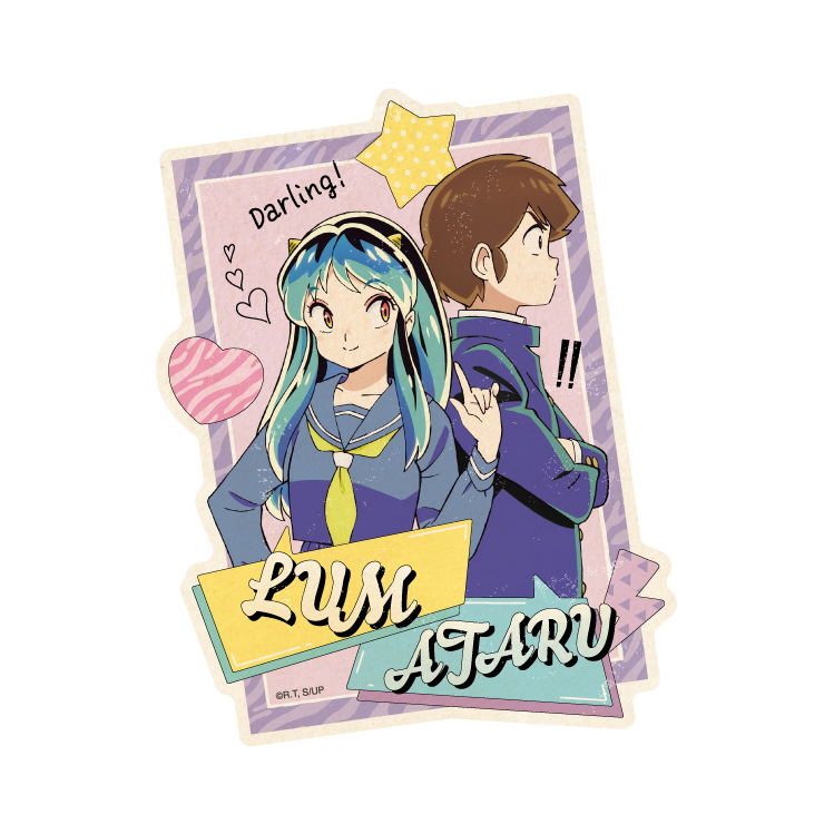 Urusei Yatsura Travel Sticker Lum & Ataru 1 image 1