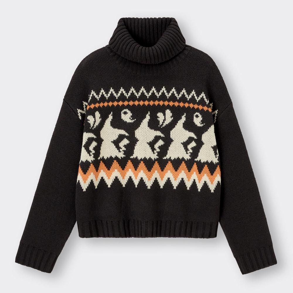 GU Pokemon Turtleneck Sweater (Black | Size L)