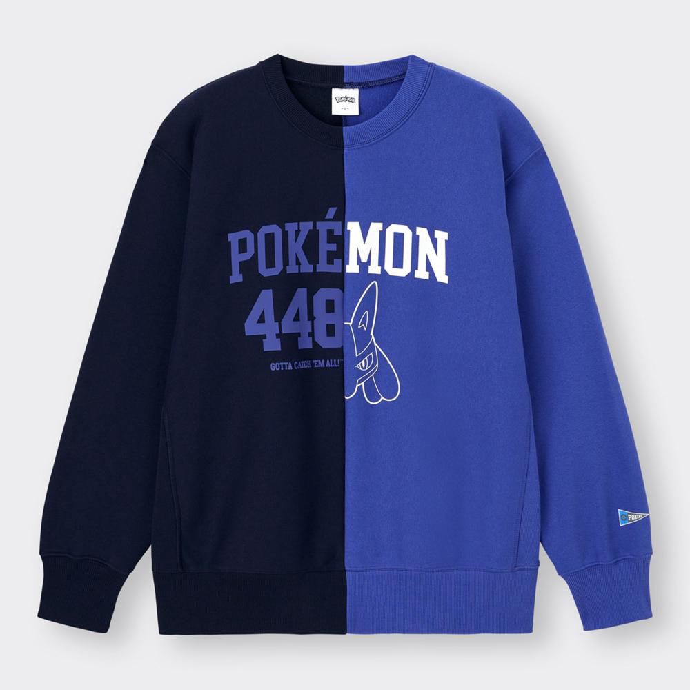 GU Pokemon Heavyweight Big Sweat Pullover (Navy | Size M)