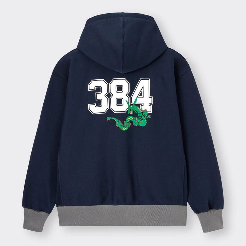 GU Pokemon Heavyweight Big Sweat Pullover Hoodie (Navy | Size M) image 2