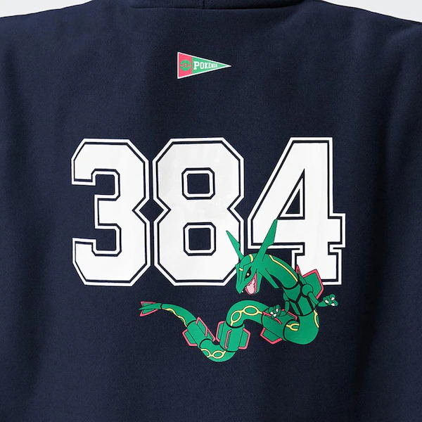 GU Pokemon Heavyweight Big Sweat Pullover Hoodie (Navy | Size M) image 7
