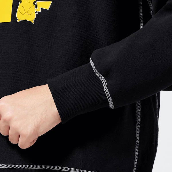 GU Pokemon Heavyweight Big Sweat Pullover (Black | Size L) image 5