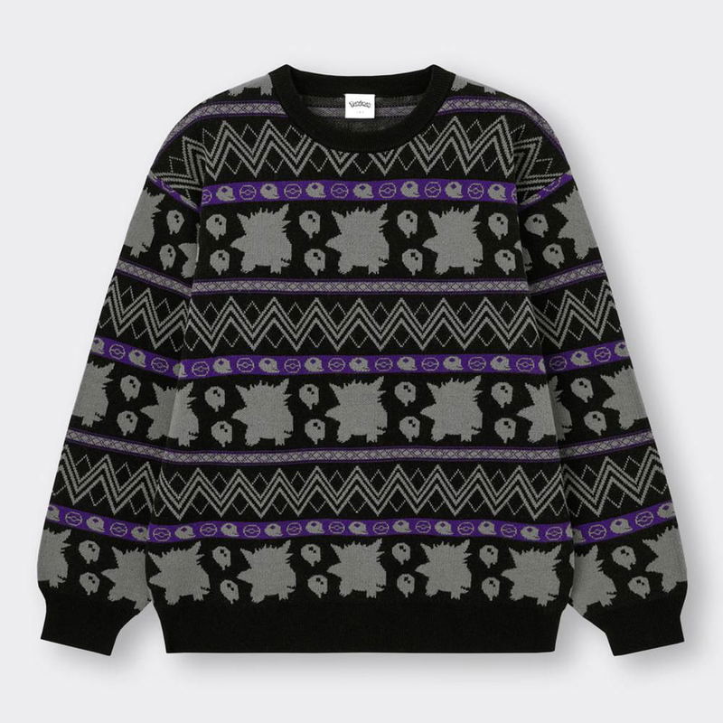 GU Pokemon High Gauge Sweater (Black | Size L) image 1