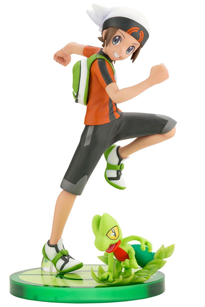 ARTFX J Pokemon 1/8 Scale Pre-Painted Figure: Brendan with Treecko image 1