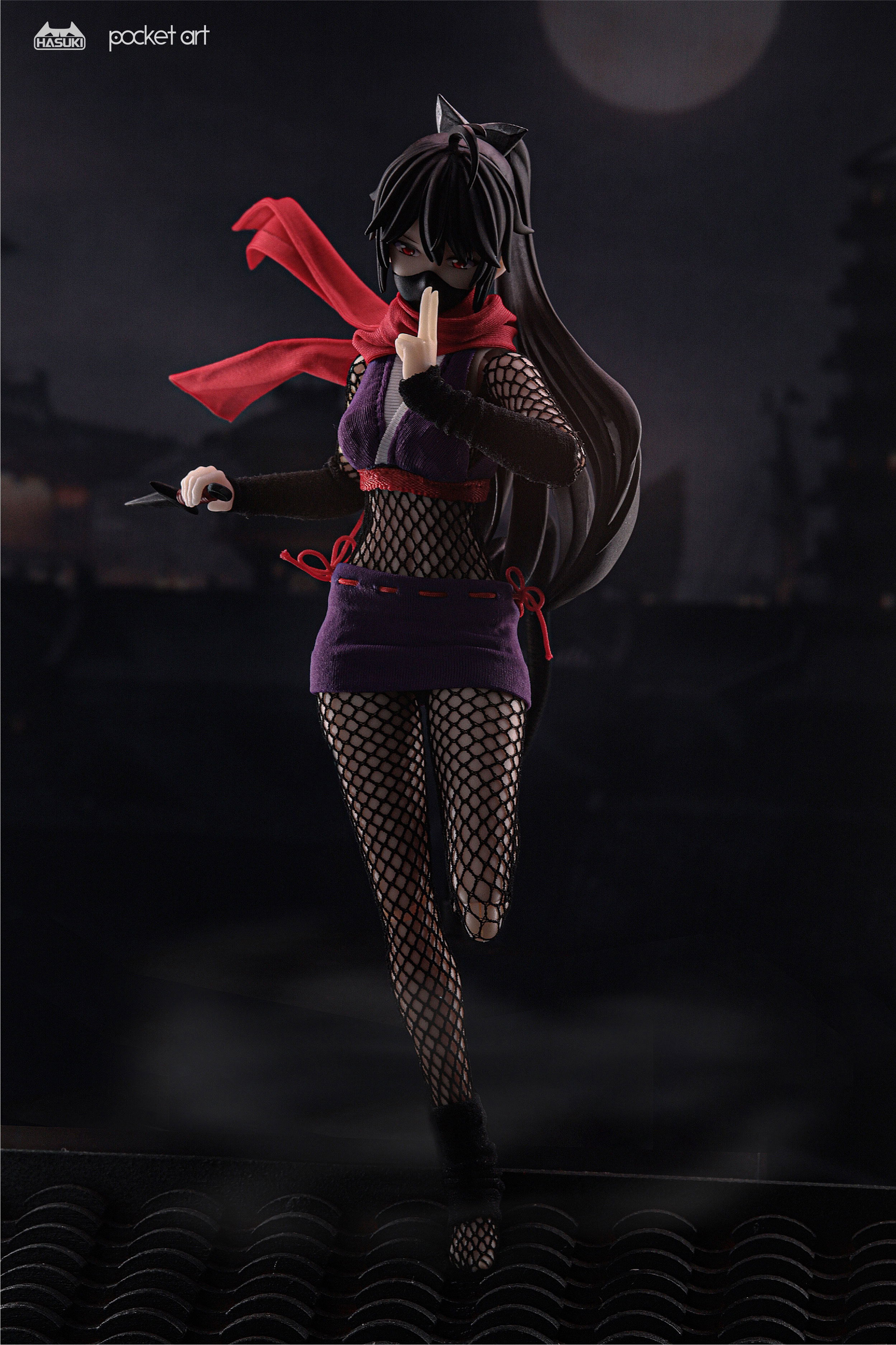 Hasuki Pocket Art Series PA002 Hagi The Kunoichi 1/12 Scale Action