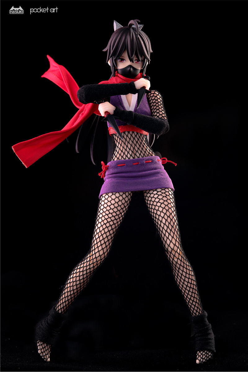 Hasuki Pocket Art Series PA002 Hagi The Kunoichi 1/12 Scale Action Figure image 2