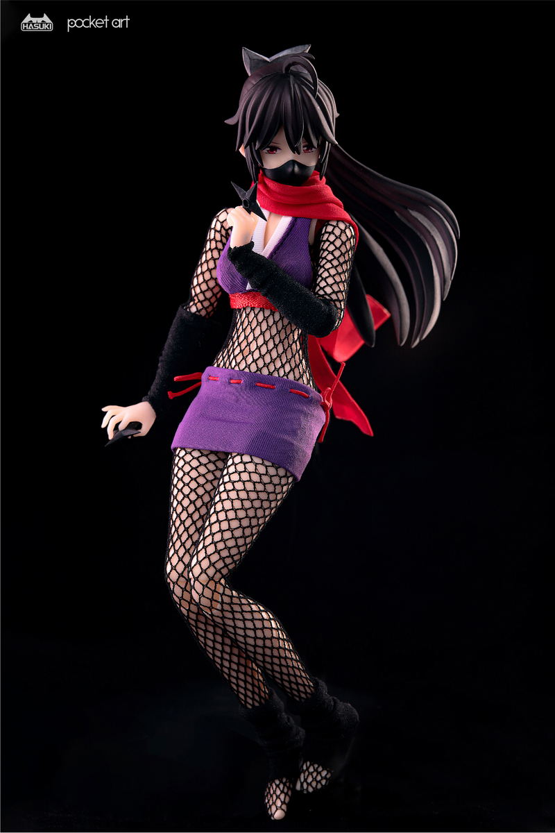 Hasuki Pocket Art Series PA002 Hagi The Kunoichi 1/12 Scale Action Figure image 3