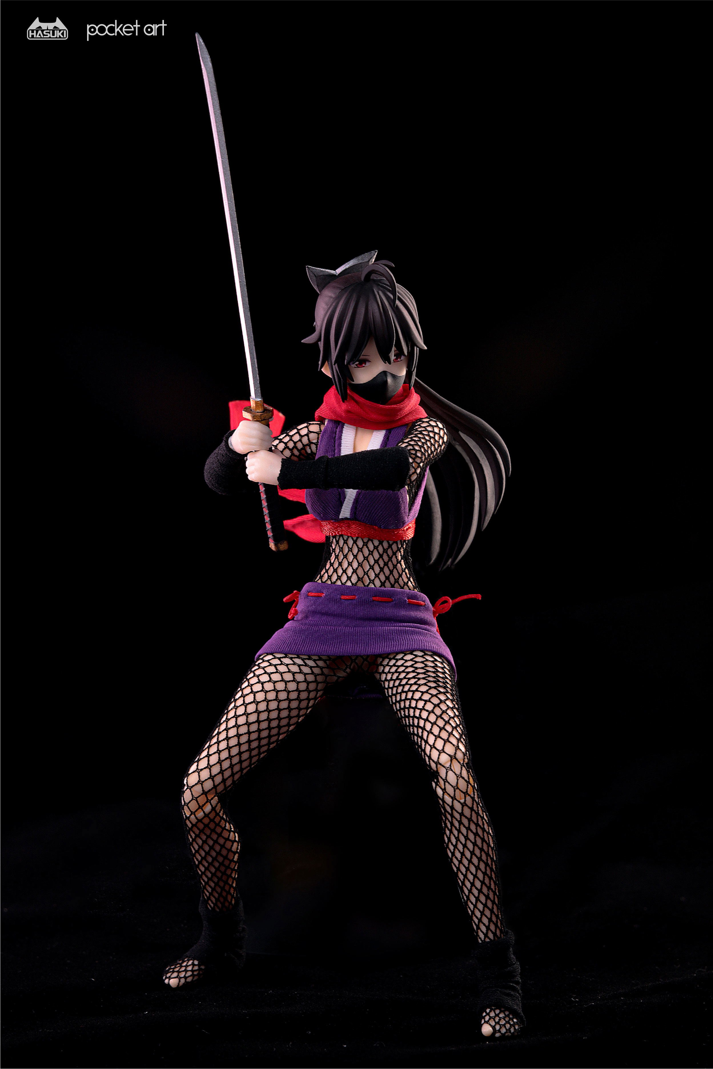 Hasuki Pocket Art Series PA002 Hagi The Kunoichi 1/12 Scale Action