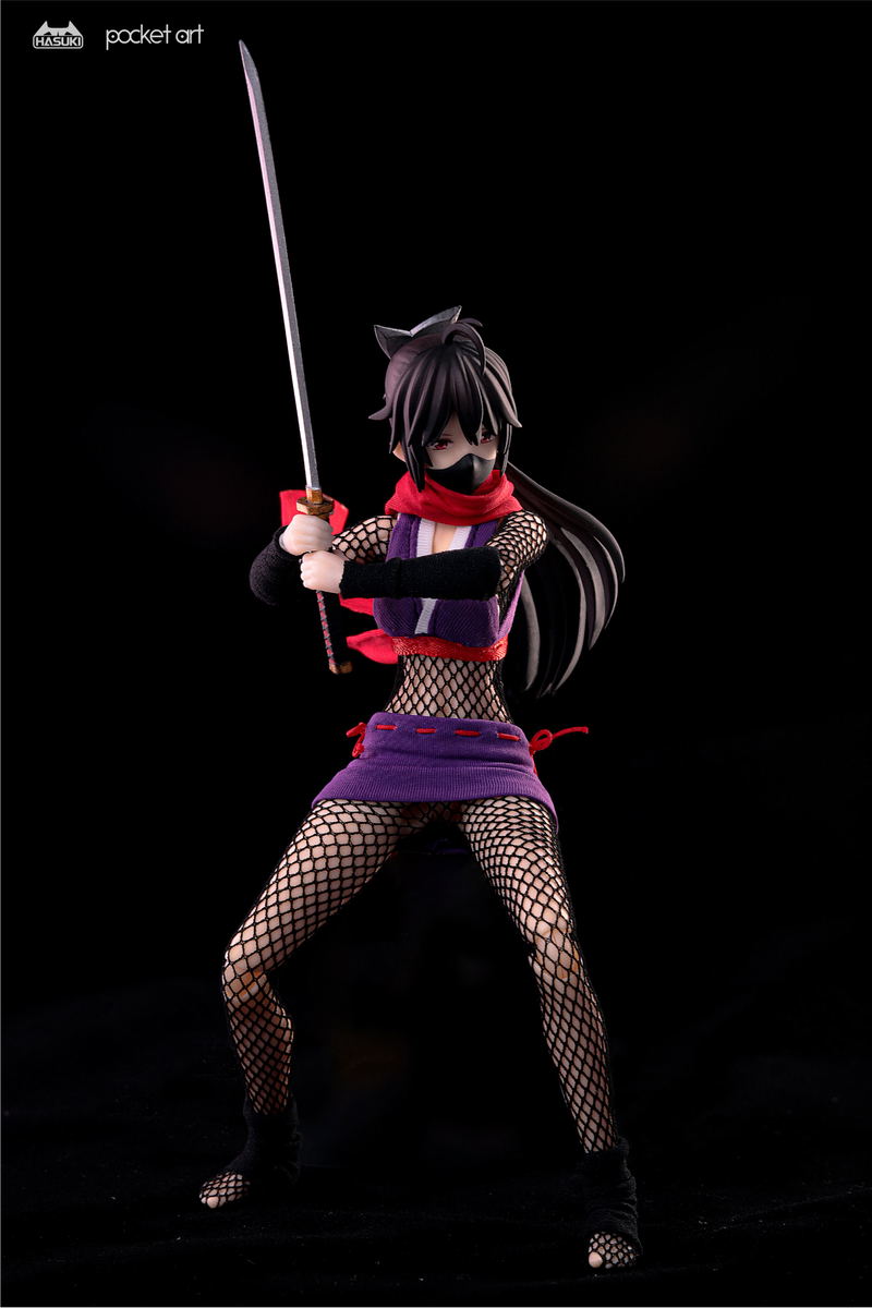 Hasuki Pocket Art Series PA002 Hagi The Kunoichi 1/12 Scale Action Figure image 6