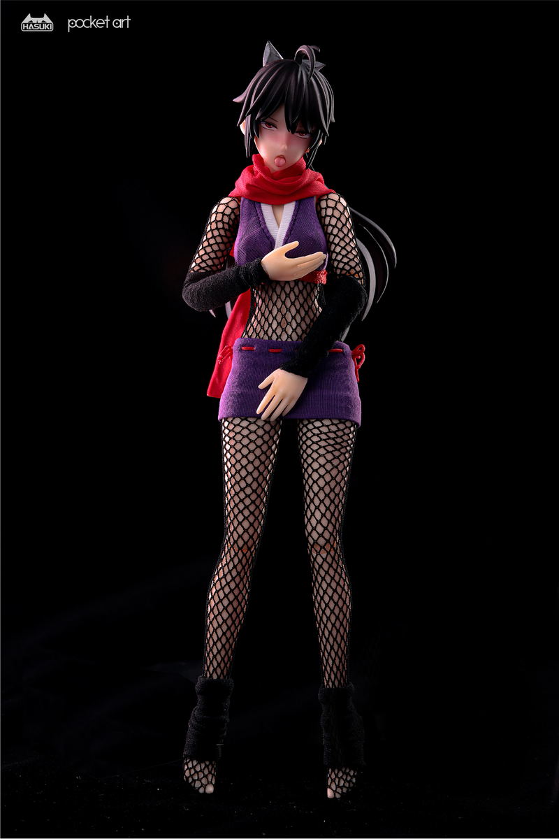 Hasuki Pocket Art Series PA002 Hagi The Kunoichi 1/12 Scale Action Figure image 8