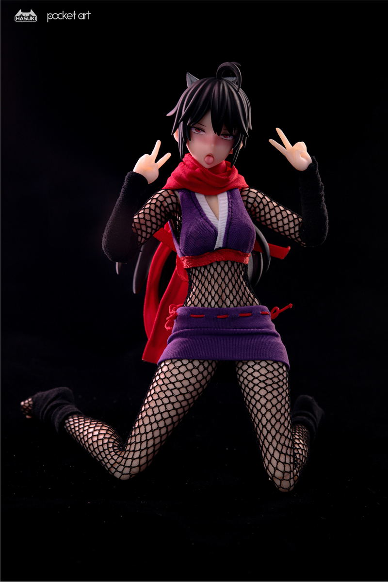 Hasuki Pocket Art Series PA002 Hagi The Kunoichi 1/12 Scale Action Figure image 9
