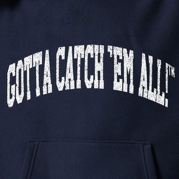 GU Pokemon Heavyweight Big Sweat Pullover Hoodie (Navy | Size S) image 6