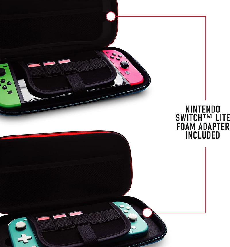 Premium Travel Kit for Nintendo Switch (Neon Red/Blue) image 8