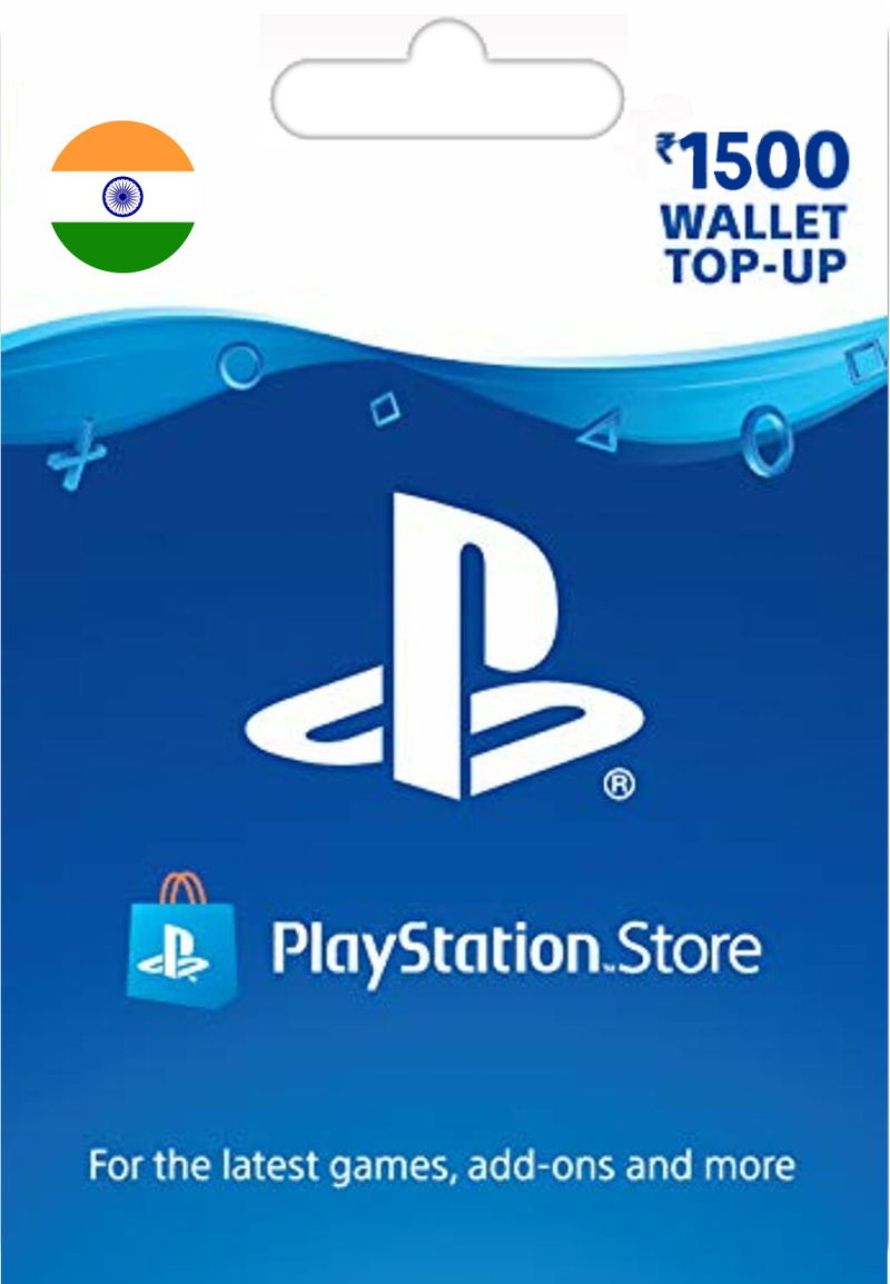 PSN Card 1500 INR | Playstation Network India <span class="ext ext_digital">digital</span> image 1