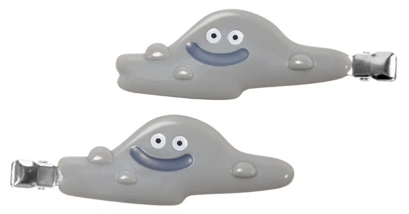 Dragon Quest Smile Slime Cosmetics & Beauty Liquid Metal Slime Hair Clip 2P (Re-run) image 1