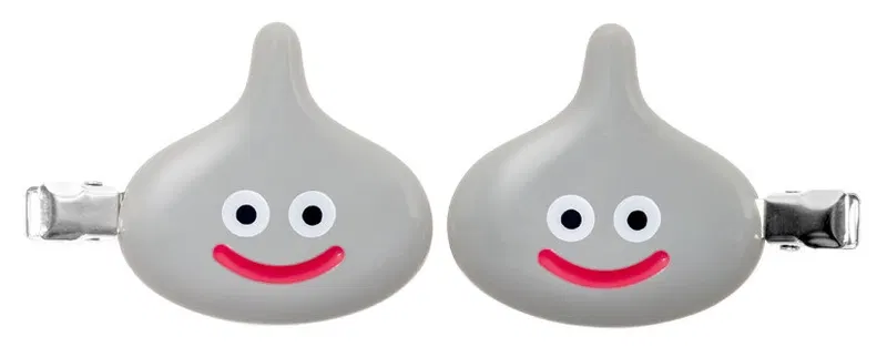 Dragon Quest Smile Slime Cosmetics & Beauty Metal Slime Hair Clip 2P (Re-run) image 1