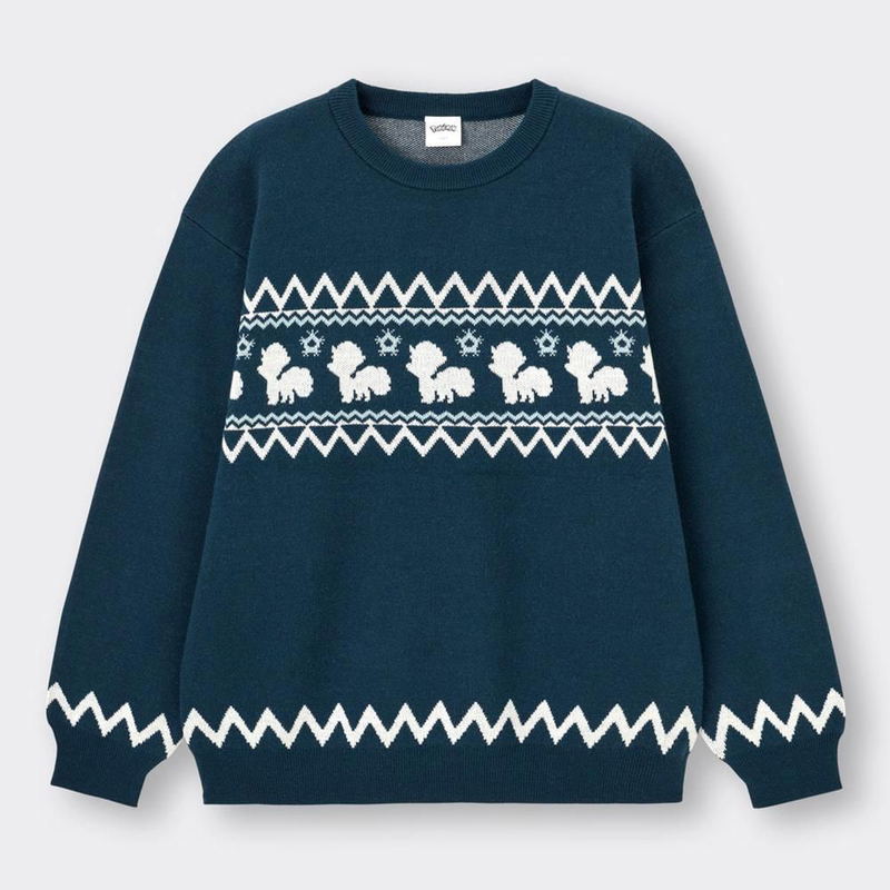 GU Pokemon High Gauge Sweater (Blue | Size L) image 1
