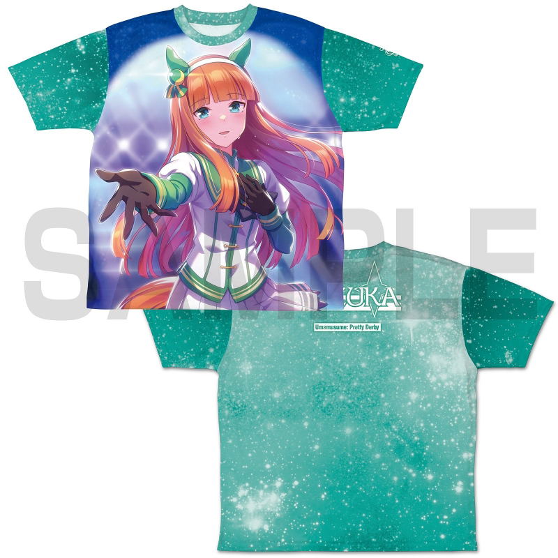 Uma Musume: Pretty Derby - Silence Suzuka Double-sided Full Graphic T-Shirt (Size L) image 1