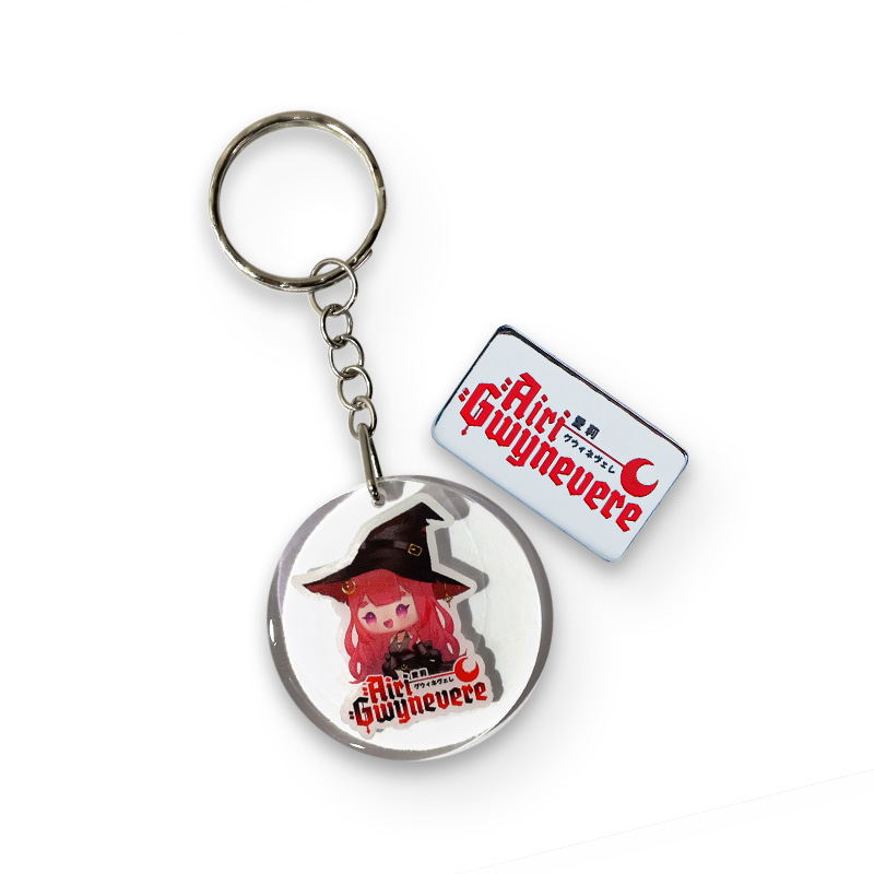 airasia Project Kavvaii Airi Gwynevere Pin Badge and Acrylic Keychain Set image 1