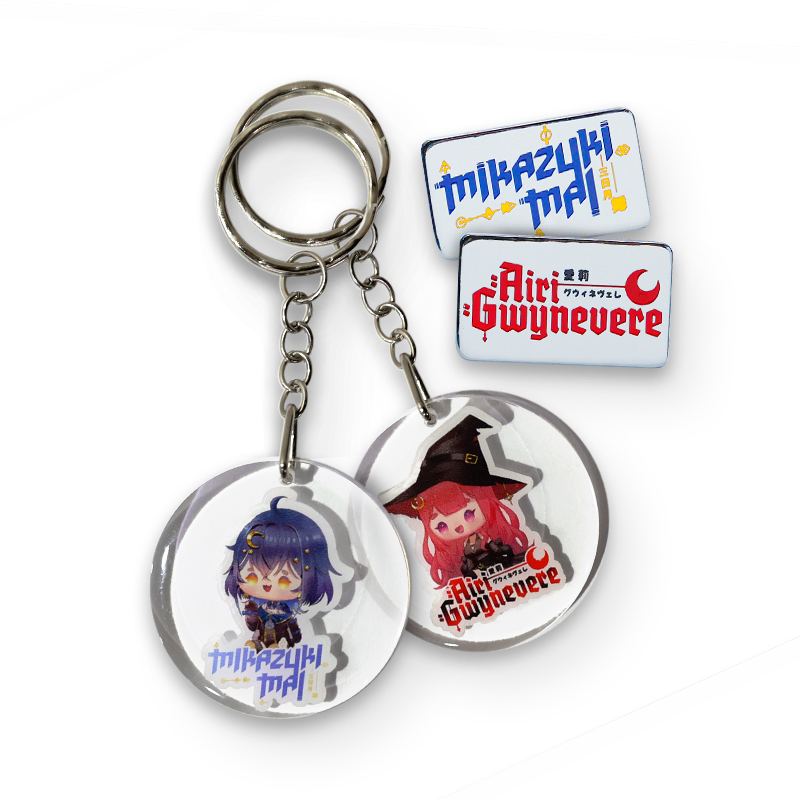 airasia Project Kavvaii Lunetide Pins and Keychains Value Bundle Airasia Project Kavvaii