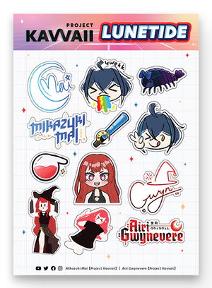 airasia Project Kavvaii Lunetide Sticker Sheet_