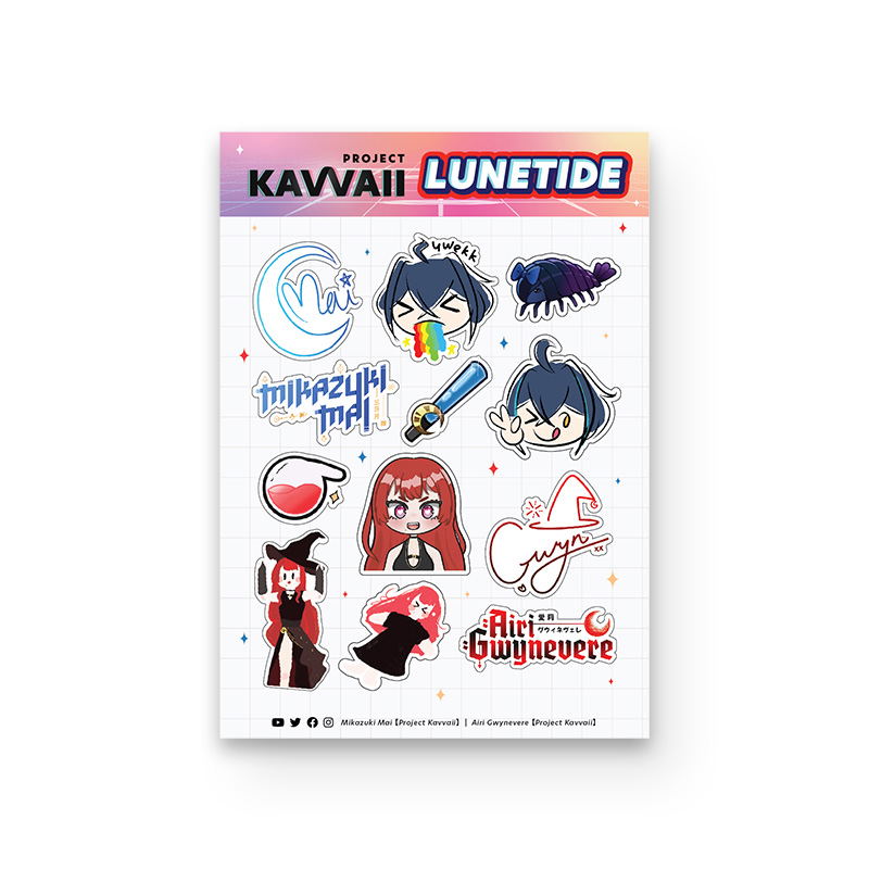 airasia Project Kavvaii Lunetide Sticker Sheet image 1