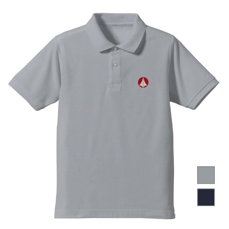 Super Dimension Fortress Macross - Unified Combat Embroidery Polo Shirt (Gray | Size S) image 1