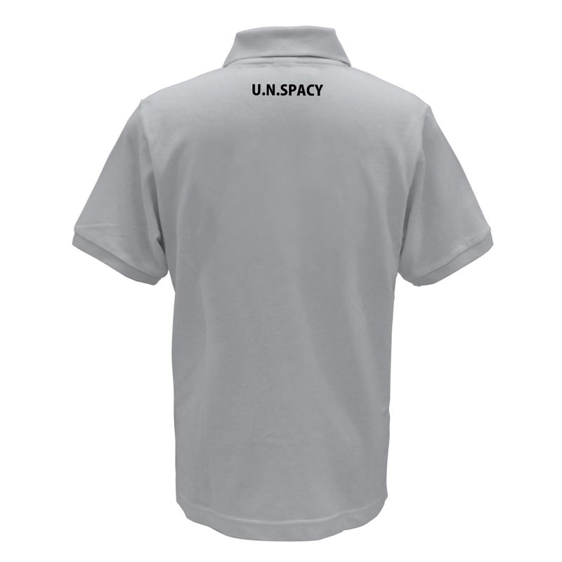 Super Dimension Fortress Macross - Unified Combat Embroidery Polo Shirt (Gray | Size L) image 2