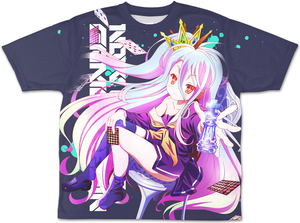 No Game No Life - Shiro Asciente! Ver. Double-sided Full Graphic T-Shirt (Size XL)_