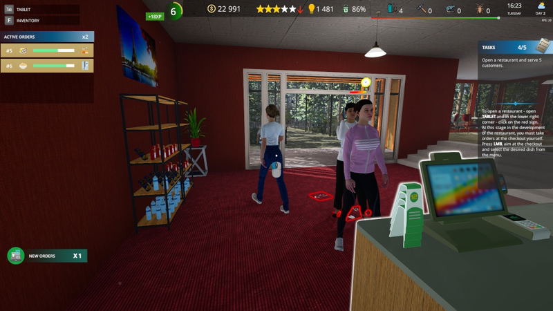 Cafe Owner Simulator <span class="ext" style="background-color: #2a475e; color: #FFFFFF;">STEAM</span> <span class="ext ext_digital">digital</span> image 7