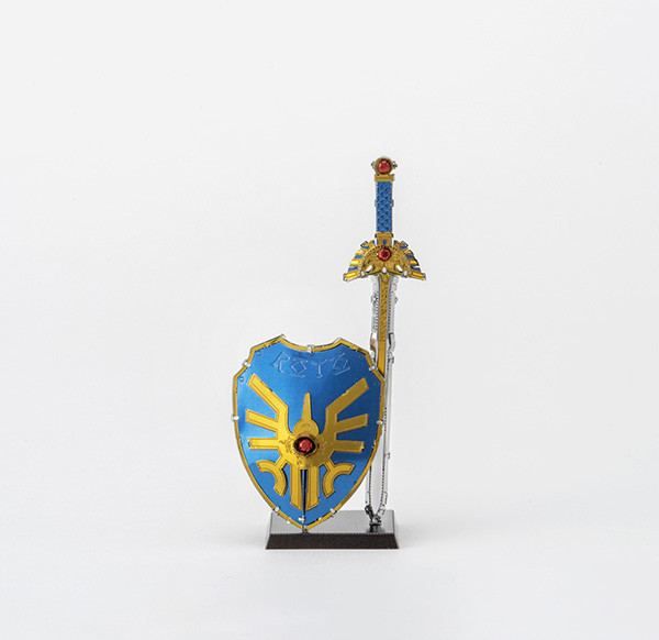 Dragon Quest Metallic Nano Puzzle Erdrick's Sword & Erdrick's Shield image 1
