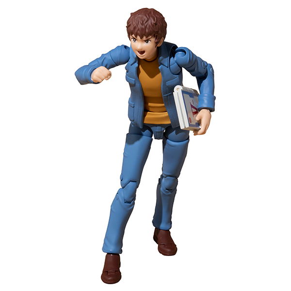 Gundam Military Generation Mobile Suit Gundam E.F.G.F. 07 1/18 Scale Pre-Painted Figure: Amuro Ray & Fraw Bow image 3