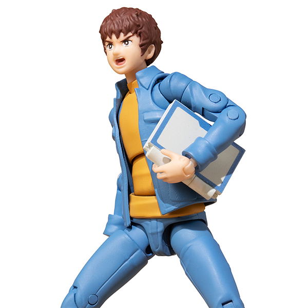 Gundam Military Generation Mobile Suit Gundam E.F.G.F. 07 1/18 Scale Pre-Painted Figure: Amuro Ray & Fraw Bow image 4