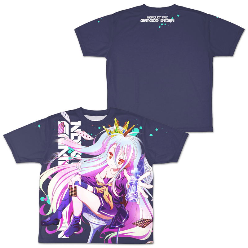 No Game No Life - Shiro Asciente! Ver. Double-sided Full Graphic T-Shirt (Size M) image 1