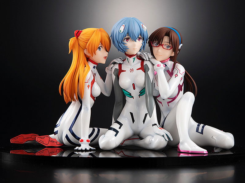 Evangelion 3.0+1.0 Thrice Upon a Time 1/8 Scale Pre-Painted Figure: Asuka/Rei/Mari Newtype Cover Ver. image 4