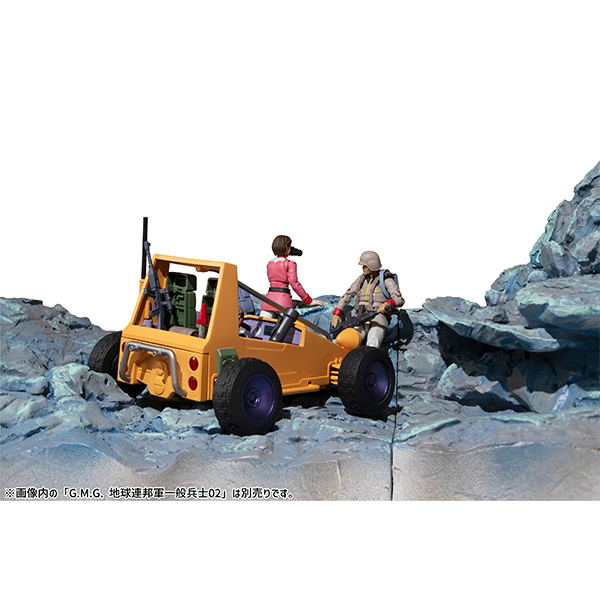 Gundam Military Generation Mobile Suit Gundam E.F.G.F. 08V-SP 1/18 Scale Pre-Painted Figure: Standard Soldier & E.F.G.F.'s Custom Buggy image 23