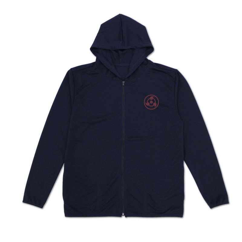 Naruto Shippuden - Sharingan Thin Dry Hoodie (Navy | Size L) image 2