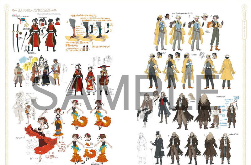 Octopath Traveler II Official Complete Guide & Art Setting Material Collection image 2