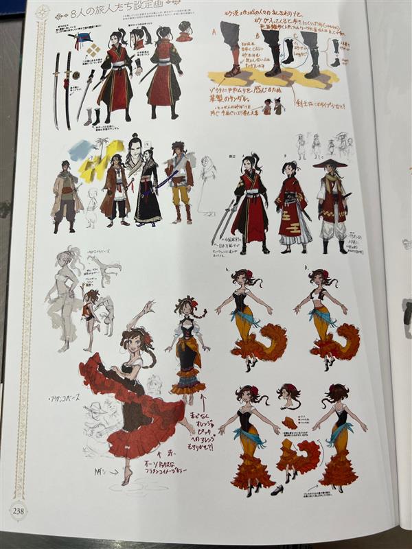 Octopath Traveler II Official Complete Guide & Art Setting Material Collection image 6