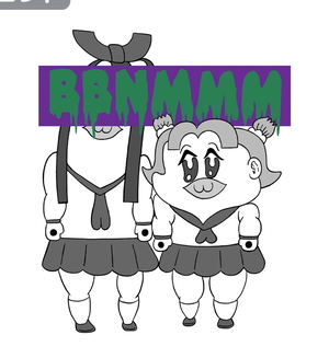 Pop Team Epic Bobunemimimmi T-Shirt (White | Size L)_