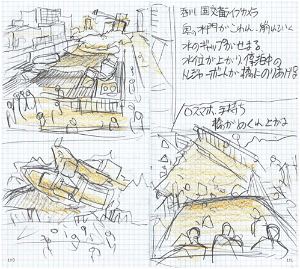 Shinji Higuchi Tokusatsu Field Book - Video Plan/Sketch