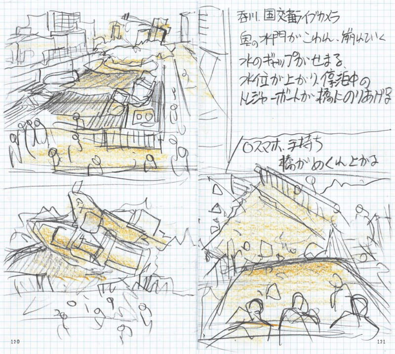 Shinji Higuchi Tokusatsu Field Book - Video Plan/Sketch image 5